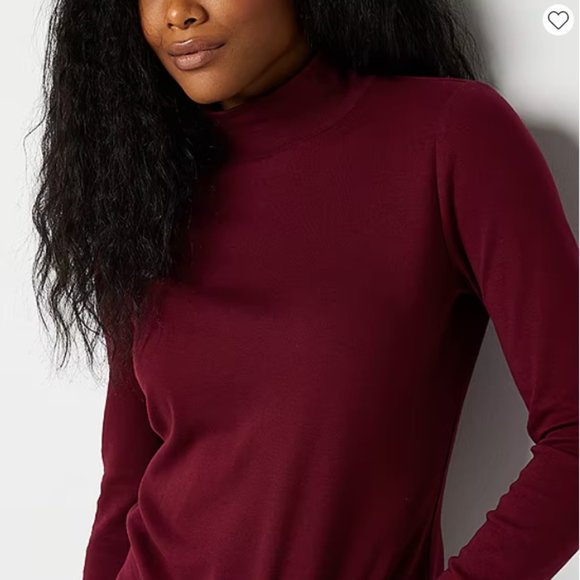 NWT Top: Mock Turtleneck, Pullover, Long Sleeve, St. John’s Bay - Picture 4 of 9